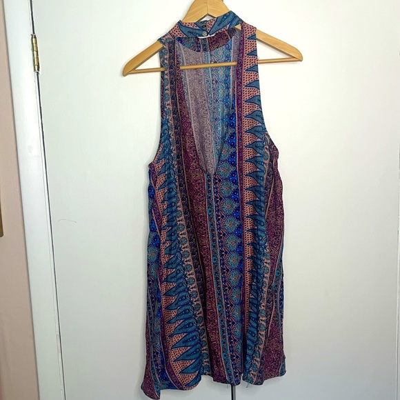Free People Multicolor Bohemian Dress Medium - Picture 3 of 5